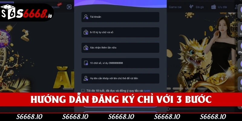 Hướng dẫn đăng ký S666 chỉ với 3 bước siêu đơn giản Hướng dẫn đăng ký S666 chỉ với 3 bước siêu đơn giản